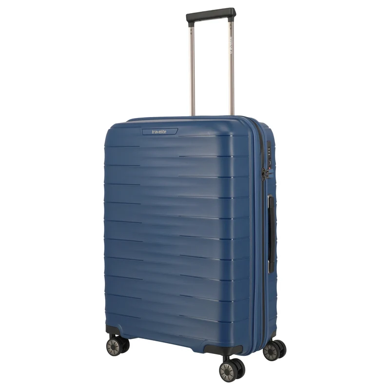 Travelite Mooby - Trolley de 4 ruedas M 66 cm expandible (marine)