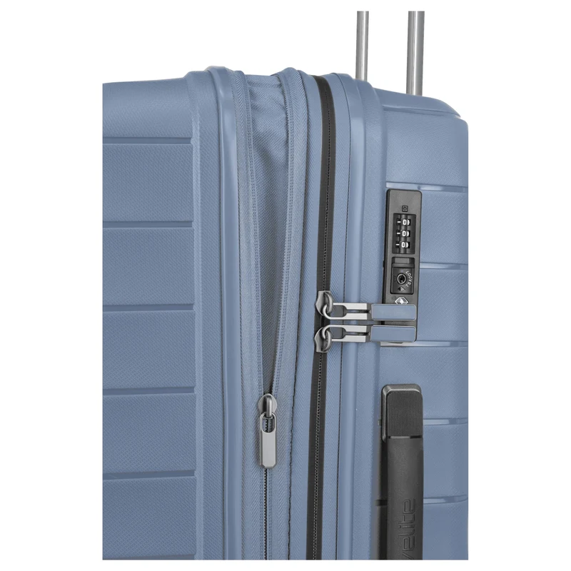 Travelite Mooby - Trolley de 4 ruedas M 66 cm expandible (marine)