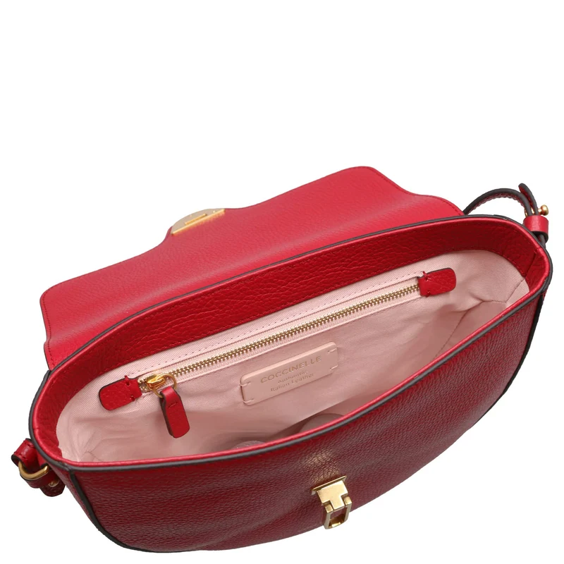 Coccinelle Beat Soft - Bolso bandolera 24 cm (sangria)