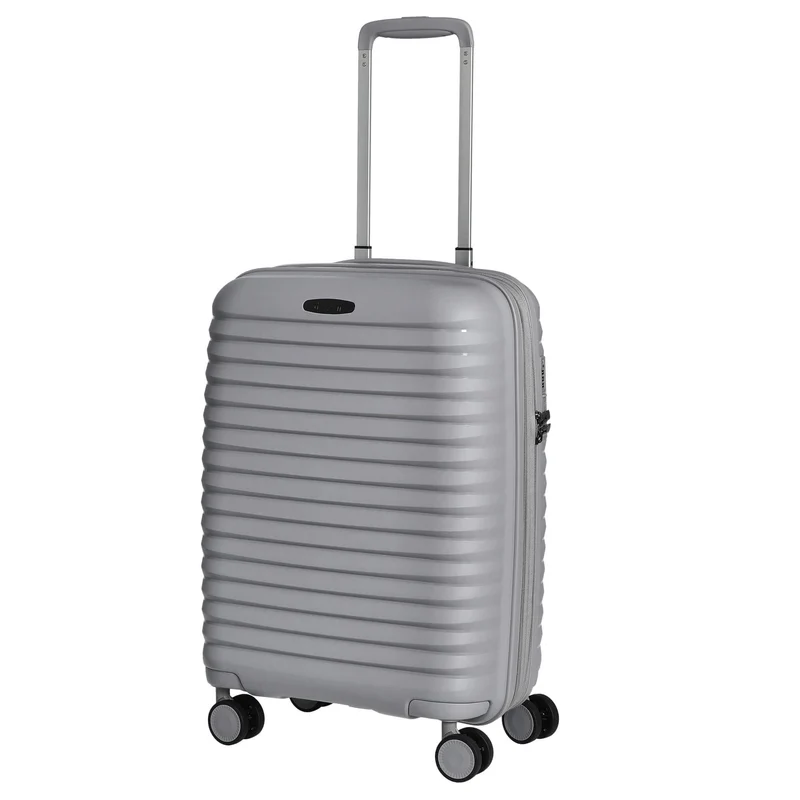 D&N Travel Line 4500+ - Maleta de cabina 4 ruedas S 55 cm (gris)
