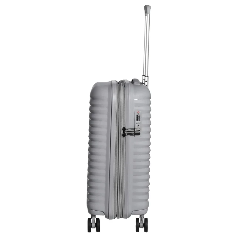 D&N Travel Line 4500+ - Maleta de cabina 4 ruedas S 55 cm (gris)