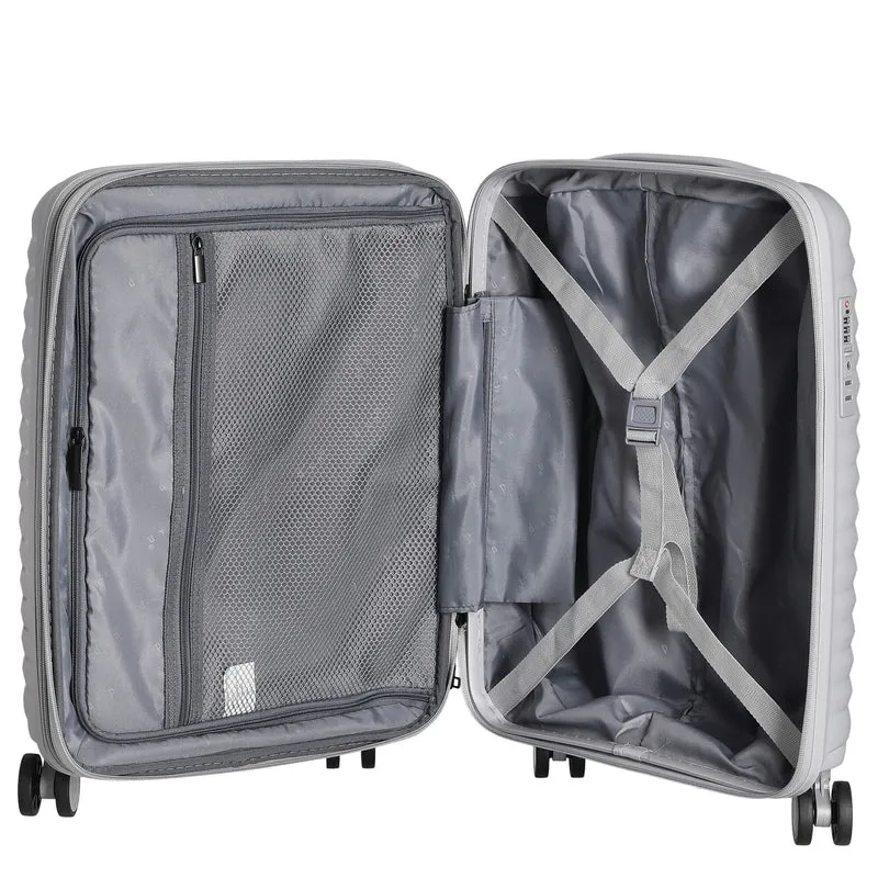 D&N Travel Line 4500+ - Maleta de cabina 4 ruedas S 55 cm (gris)