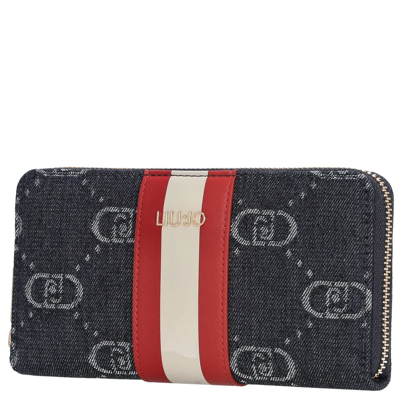 Liu Jo Caliwen - Cartera XL 12 cc 19 cm (denim azul)