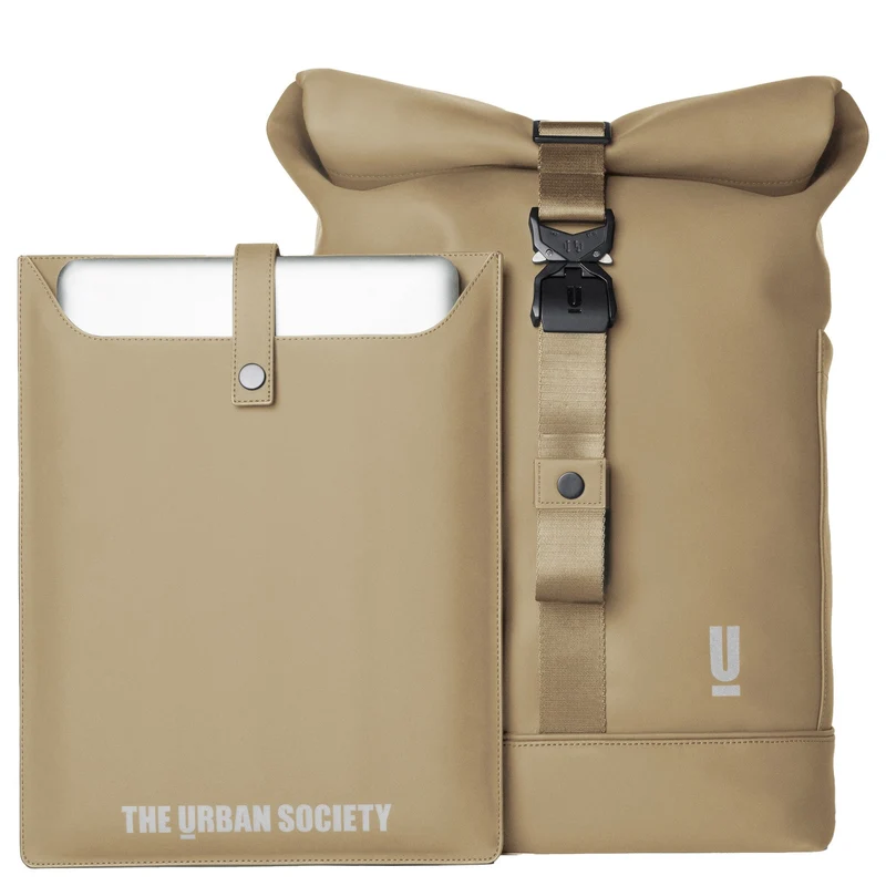 The Urban Society Rolltop - Mochila 13" 62 cm (desert)