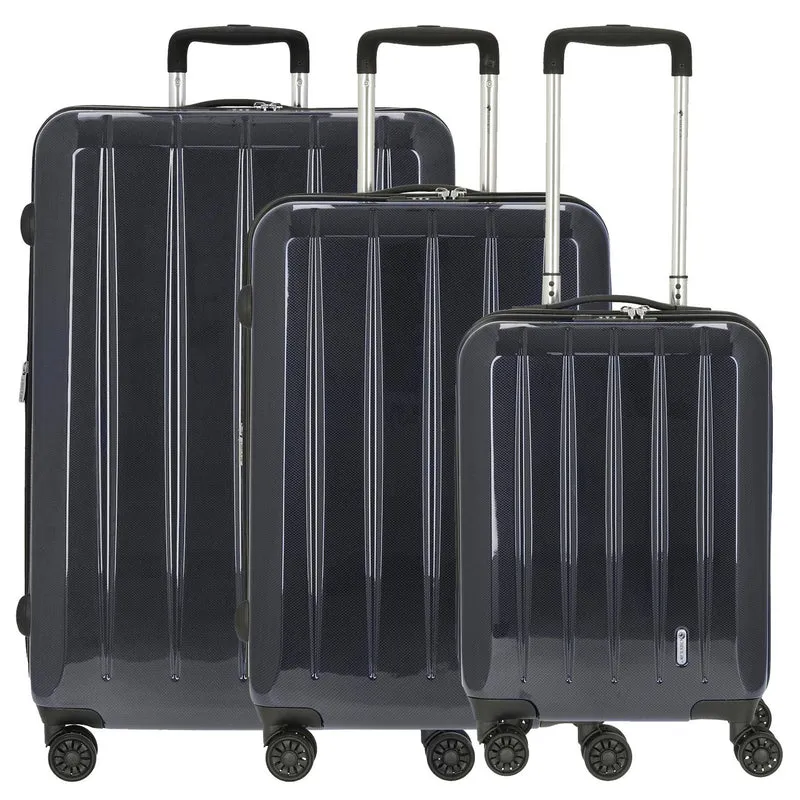 CHECK.IN London 2.0 Juego de trolley 3 piezas (carbon blau)