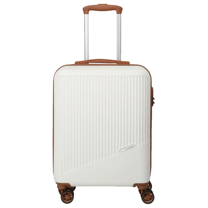 Travelite Bali - Trolley de cabina con 4 ruedas S 55 cm (weiß/cognac)