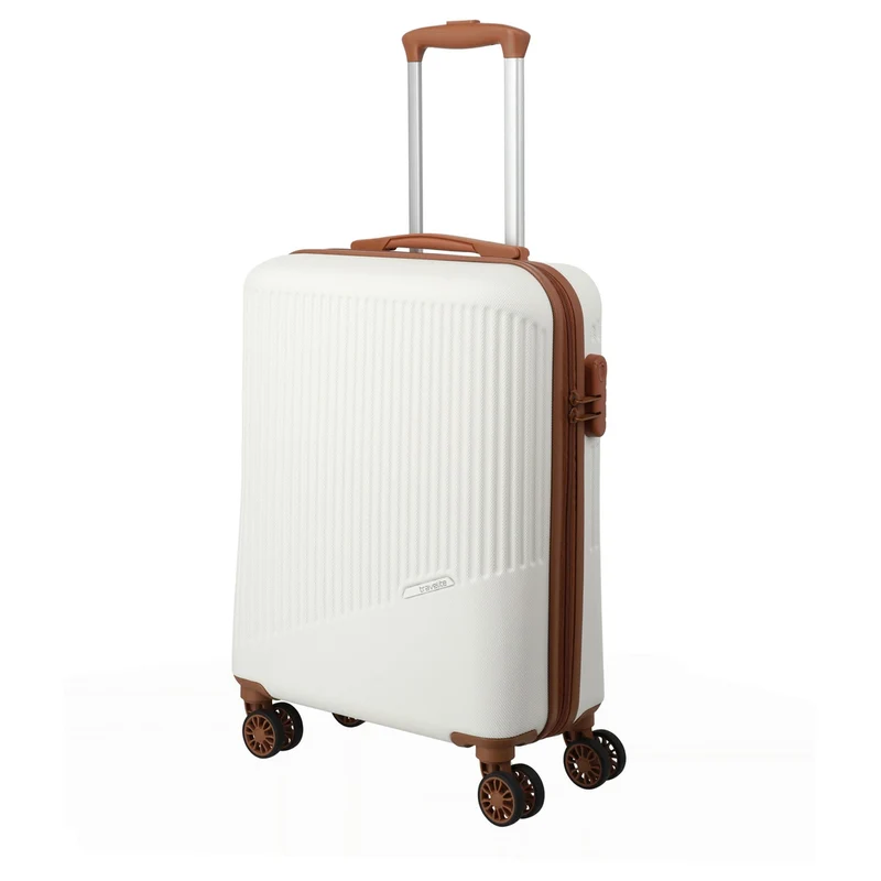 Travelite Bali - Trolley de cabina con 4 ruedas S 55 cm (weiß/cognac)