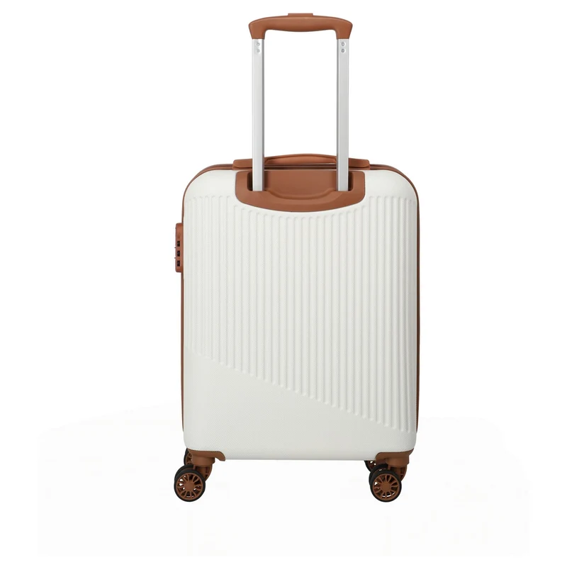 Travelite Bali - Trolley de cabina con 4 ruedas S 55 cm (weiß/cognac)