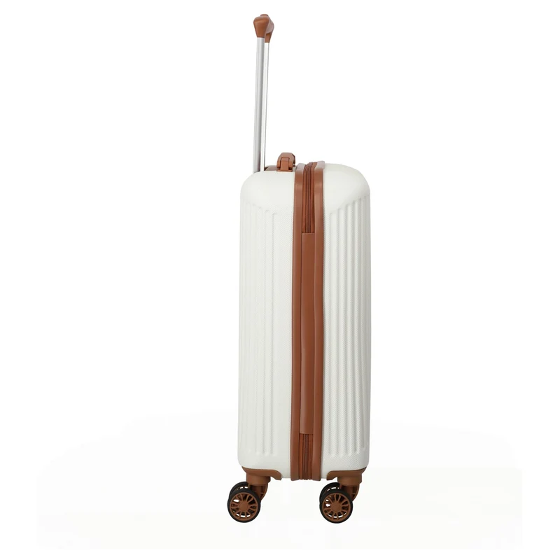 Travelite Bali - Trolley de cabina con 4 ruedas S 55 cm (weiß/cognac)