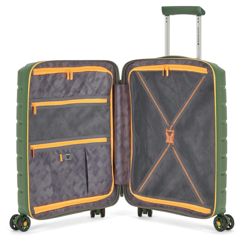 Roncato B-Flying Neon - 4-Rollen-Kabinentrolley S 55 cm (verde militare)