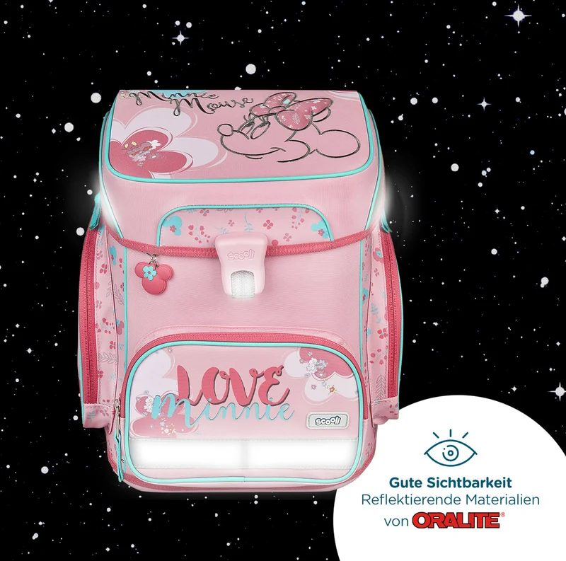 Scooli EasyFit - Set de mochila escolar 5 piezas (Minnie Mouse)