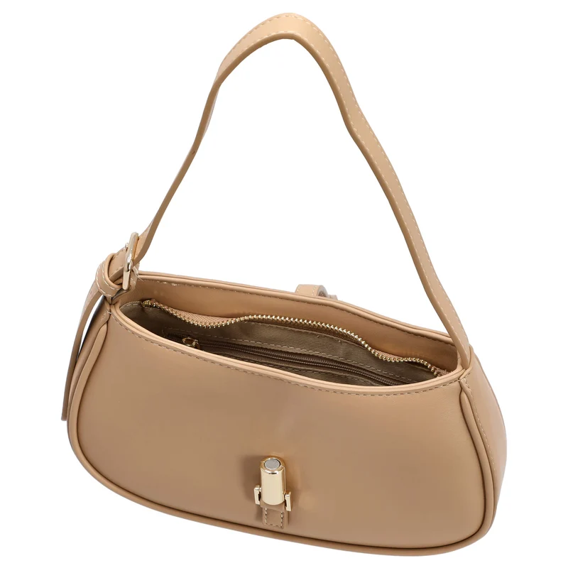 Seidenfelt Loviisa - Bolso de hombro 23 cm (coffe & cream)