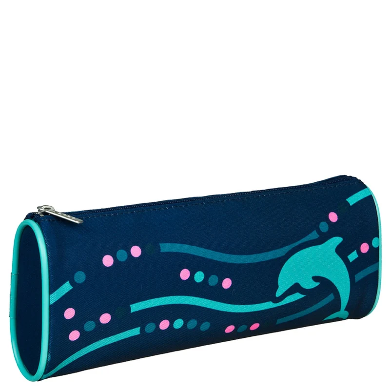 Scooli EasyFit Glow DIN - Set de mochila escolar 5 piezas (Dotty Dolphin)