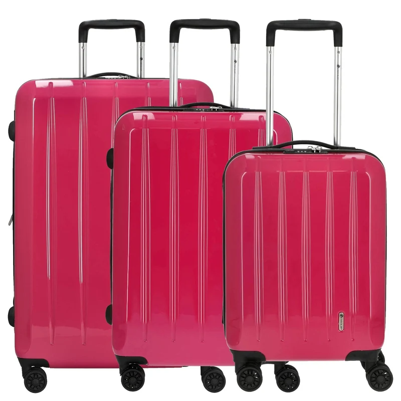 CHECK.IN London 2.0 Juego de trolley 3 piezas (pink)