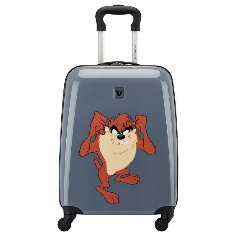 Roncato Looney Tunes Kids - Trolley infantil con 4 ruedas 50 cm (Taz Antracite)