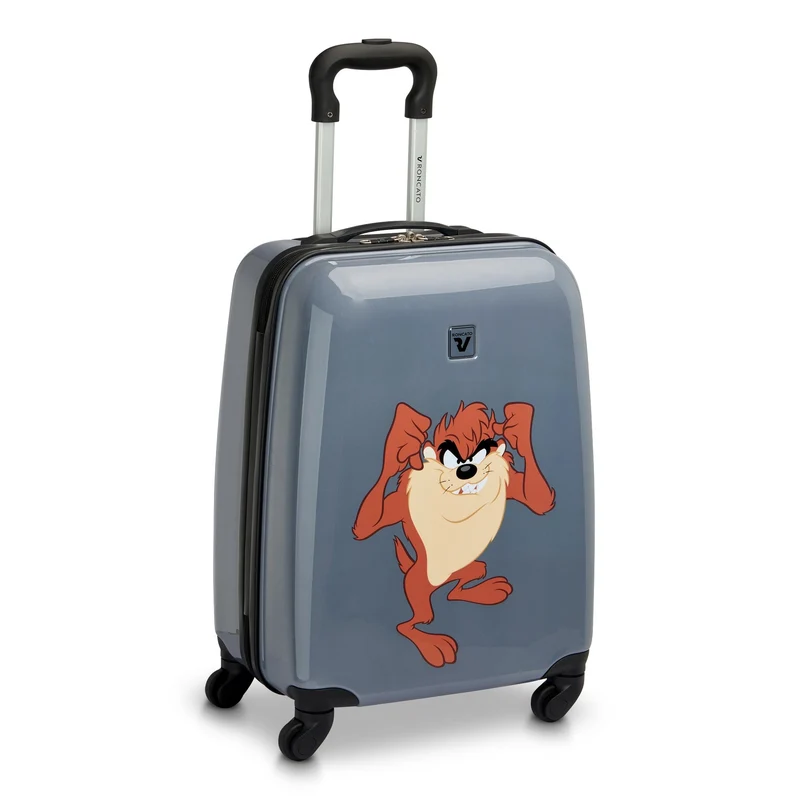 Roncato Looney Tunes Kids - Trolley infantil con 4 ruedas 50 cm (Taz Antracite)