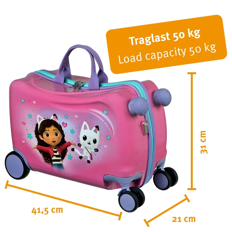 Undercover Gabby's Dollhouse Ride-On - Trolley infantil con 4 ruedas 47.5 cm (Gabby's Dollhouse)