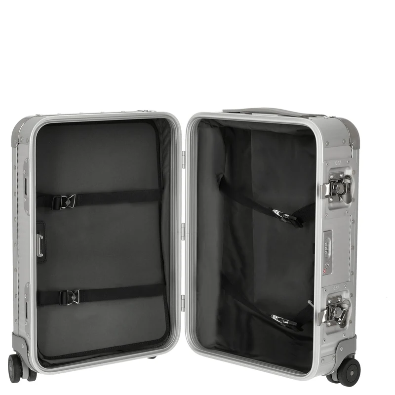 FPM Milano Bank S aluminum Spinner 53 - Trolley de cabina con 4 ruedas 53 cm (moonlight silver)