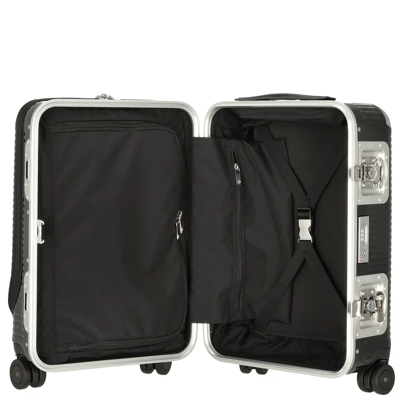FPM Milano Bank Light Spinner 53 front pocket - Trolley de cabina con 4 ruedas 53 cm (licorice black)