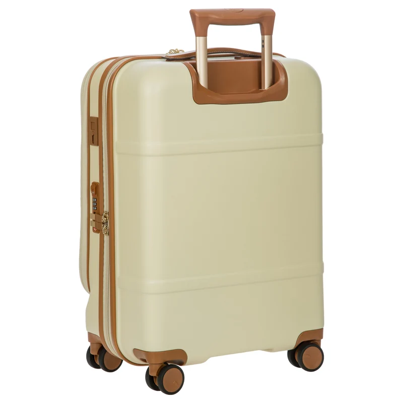 Brics Bellagio - Trolley de cabina con 4 ruedas y bolsillo delantero 55 cm expandible (cream)