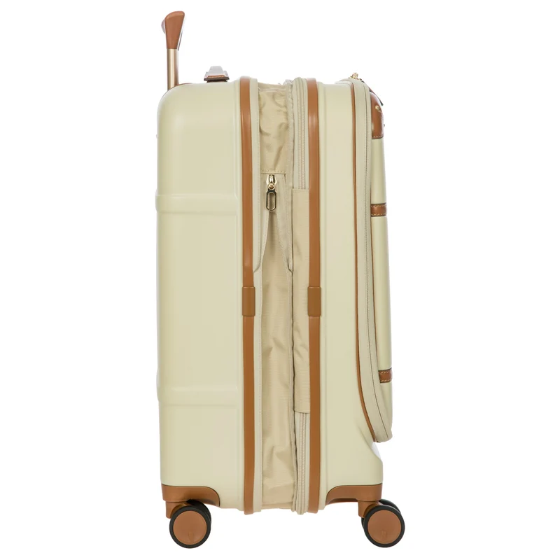 Brics Bellagio - Trolley de cabina con 4 ruedas y bolsillo delantero 55 cm expandible (cream)
