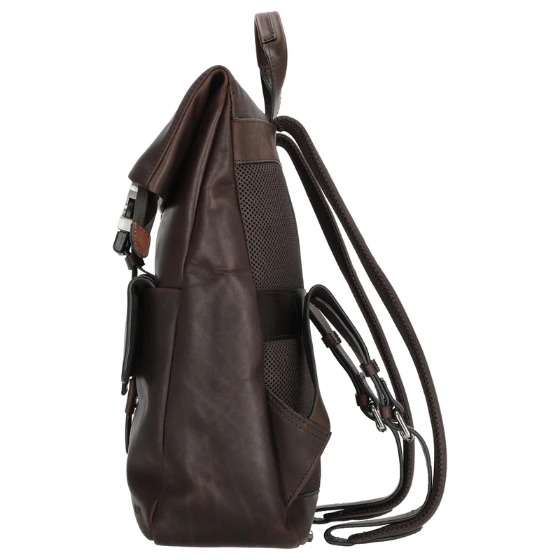 Joop Loreto Rico - Mochila 14" 37 cm M (color: marrón sello)