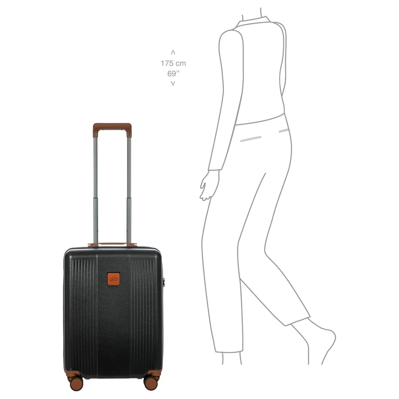 Brics Ferrara - Trolley de cabina con 4 ruedas 55 cm (black)