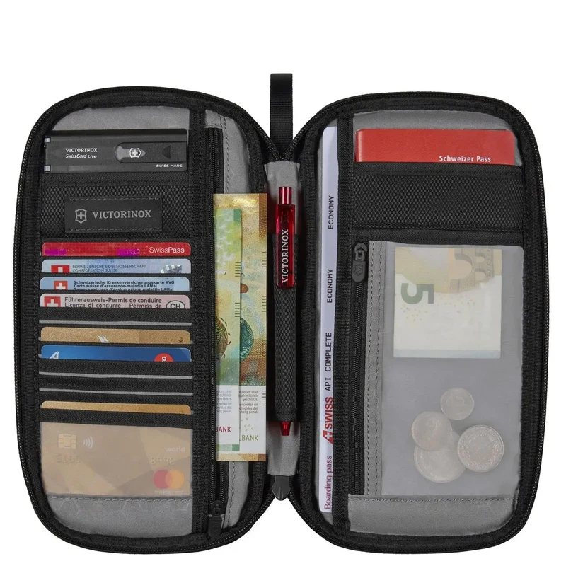 Victorinox Travel Accessories 5.0 Travel - Cartera de viaje 26 cm RFID (negro)