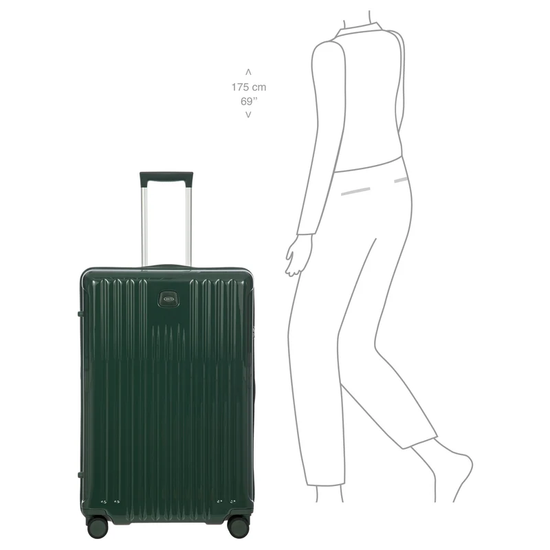 Brics Positano - Trolley de 4 ruedas L 78 cm expandible (emerald green)