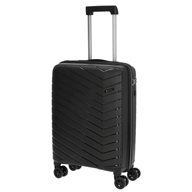 CHECK.IN Orlando - Maleta de cabina de 4 ruedas 55 cm (color: negro)