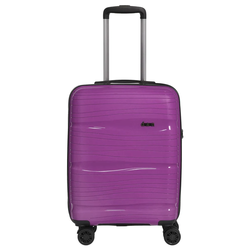 D&N Travel Line 4300 - Maleta de cabina de 4 ruedas S 55 cm (color: púrpura)