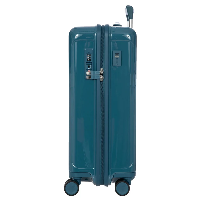 Brics Positano - Trolley de cabina con 4 ruedas 55 cm USB (oktan)
