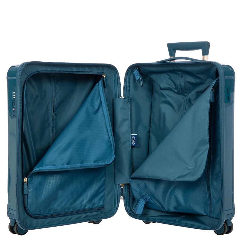 Brics Positano - Trolley de cabina con 4 ruedas 55 cm USB (oktan)