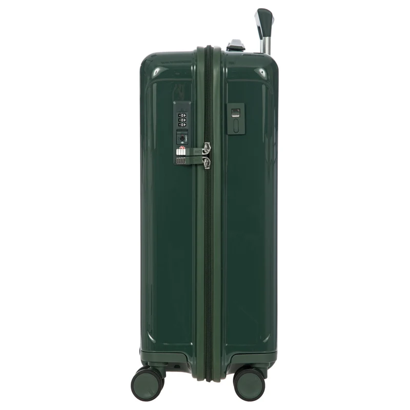 Brics Positano - Trolley de cabina con 4 ruedas 55 cm USB (emerald green)