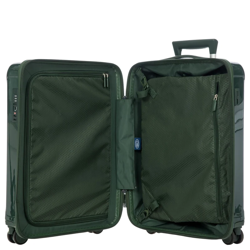 Brics Positano - Trolley de cabina con 4 ruedas 55 cm USB (emerald green)