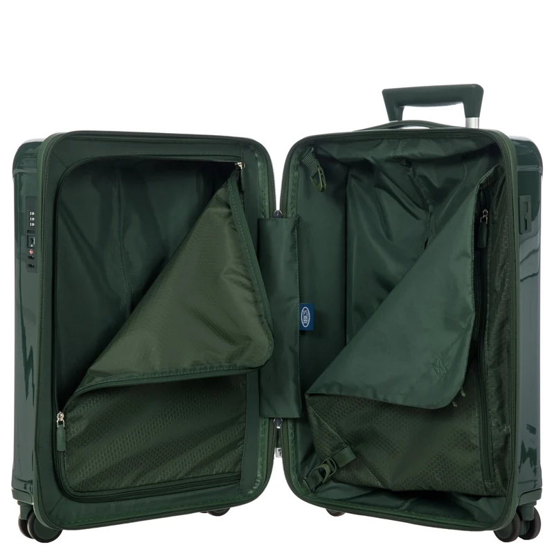 Brics Positano - Trolley de cabina con 4 ruedas 55 cm USB (emerald green)