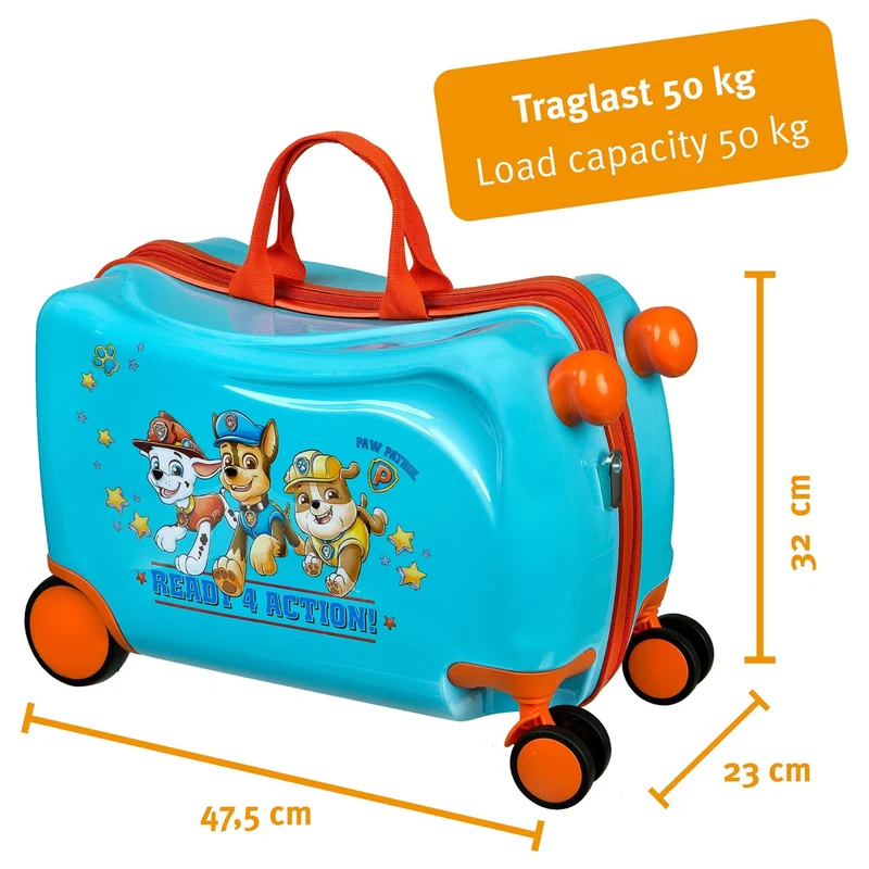 Undercover Paw Patrol Ride-On - Trolley infantil con 4 ruedas 47.5 cm (Paw Patrol)