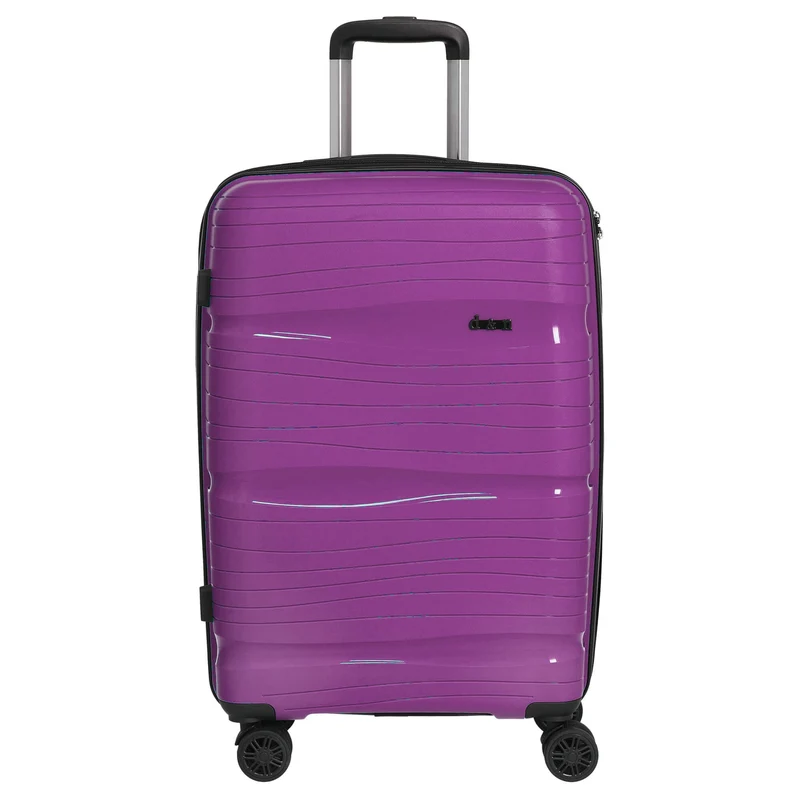 D&N Travel Line 4300 - Maleta de 4 ruedas M 66 cm (color: púrpura)