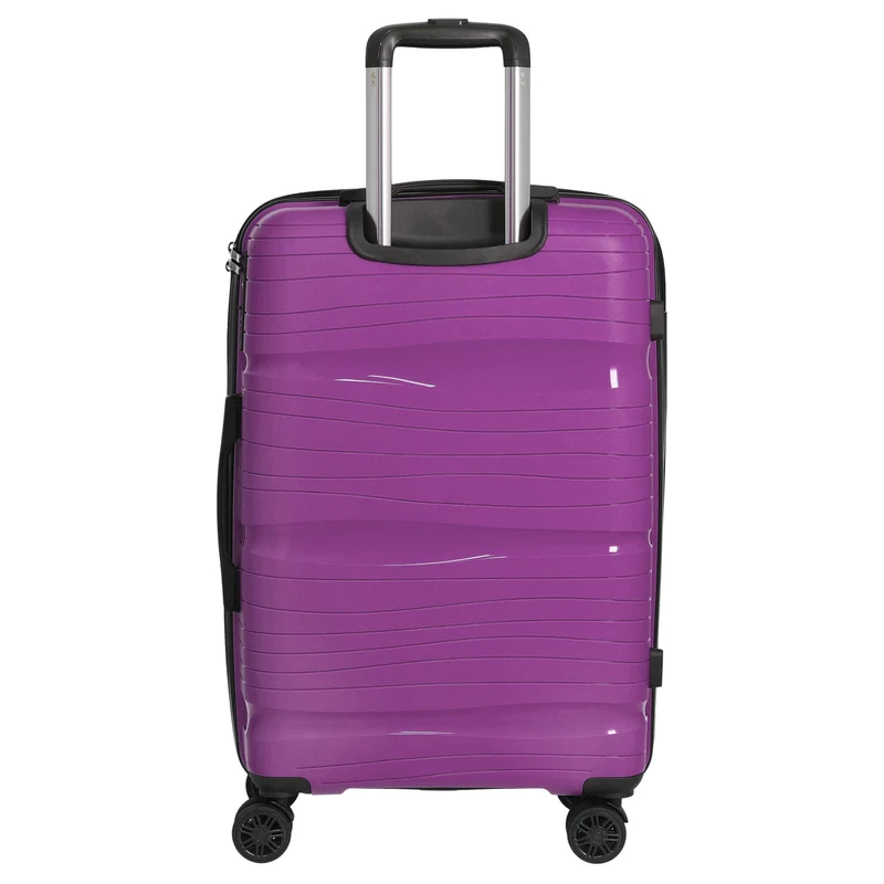 D&N Travel Line 4300 - Maleta de 4 ruedas M 66 cm (color: púrpura)