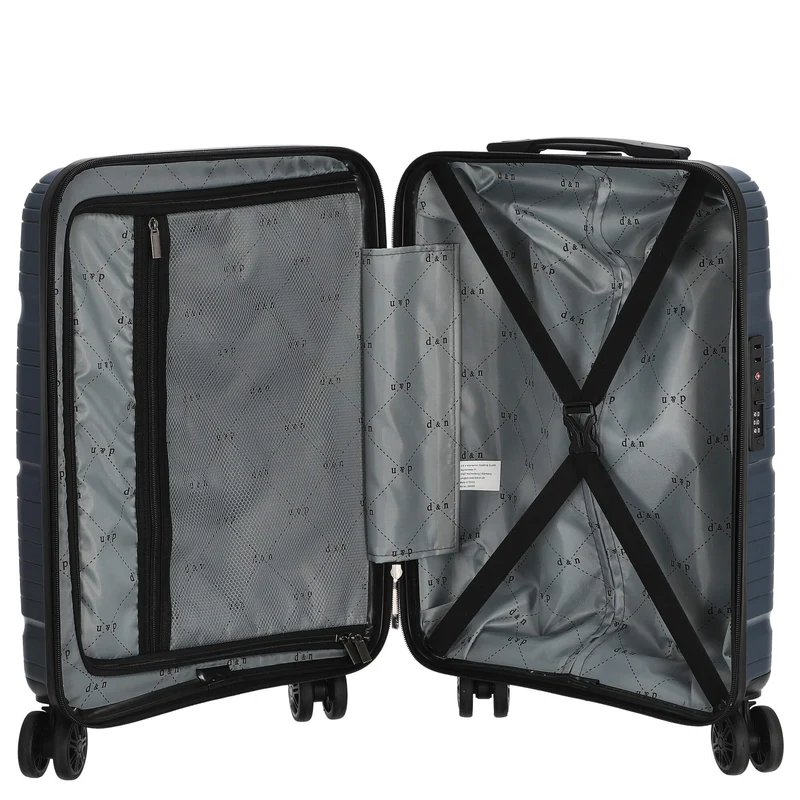 D&N Travel Line 4300 - Trolley de cabina con 4 ruedas S 55 cm (dunkelblau)