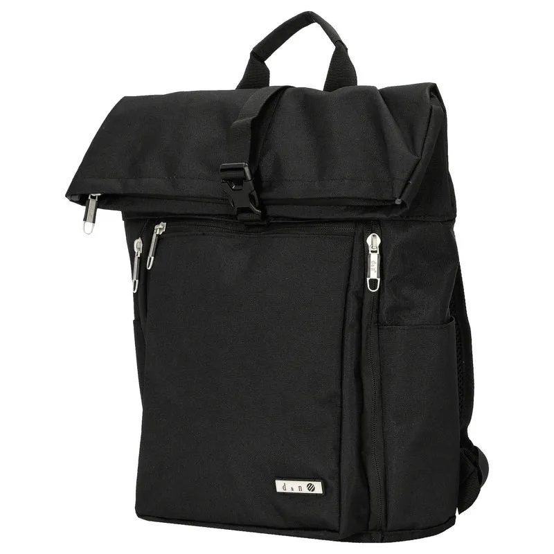 D&N Bags & More - Mochila de mensajero 15" (negro)