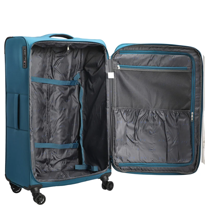 D&N Travel Line 9504 - Set de trolley, 3 piezas (petrol)