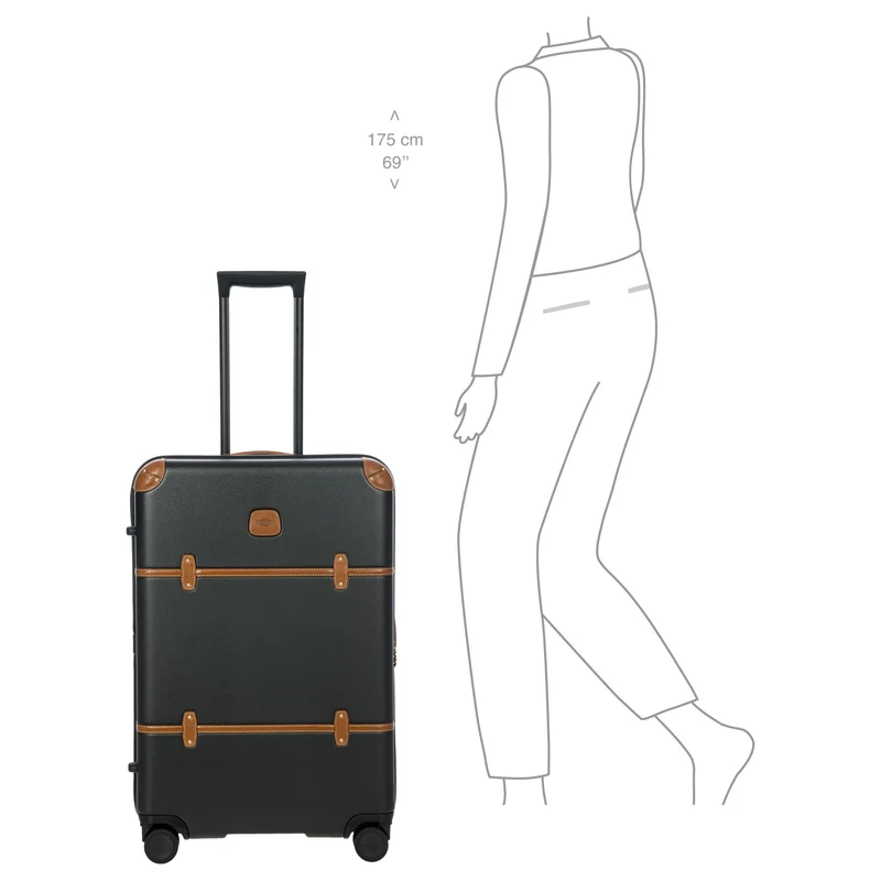 Brics Bellagio - Trolley de 4 ruedas 70.5 cm expandible (black/tan)