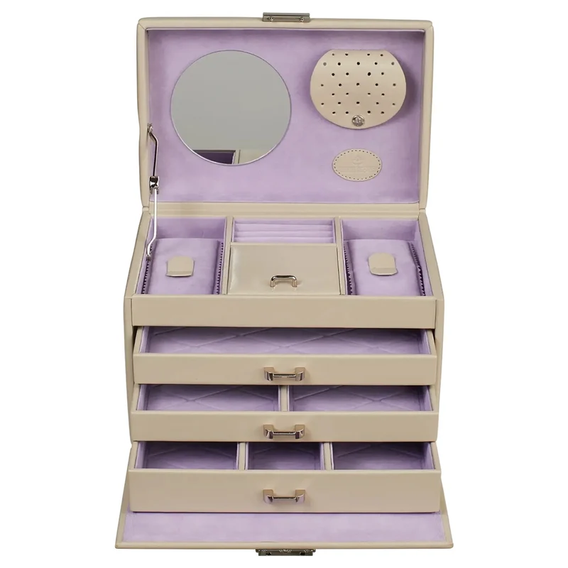 Windrose Merino - Estuche de joyas 24.5 cm (beige)