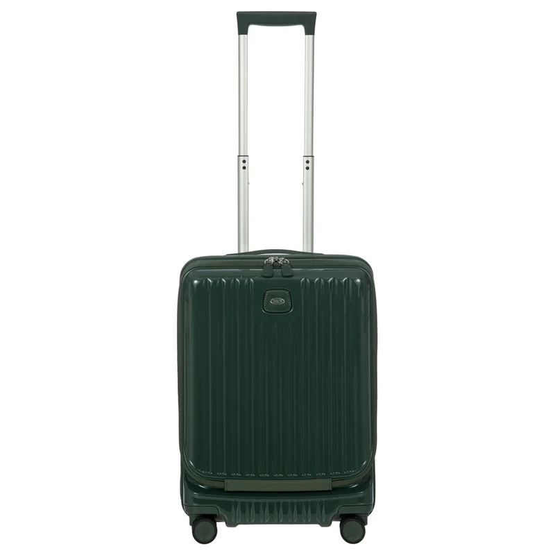 Brics Positano - Trolley de cabina de 4 ruedas 55 cm USB expandible (emerald green)