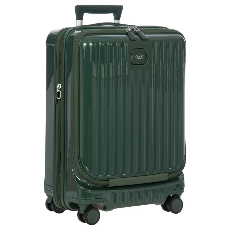 Brics Positano - Trolley de cabina de 4 ruedas 55 cm USB expandible (emerald green)