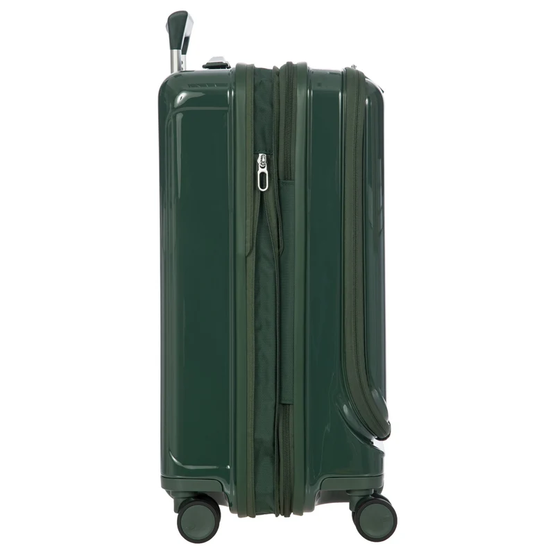 Brics Positano - Trolley de cabina de 4 ruedas 55 cm USB expandible (emerald green)