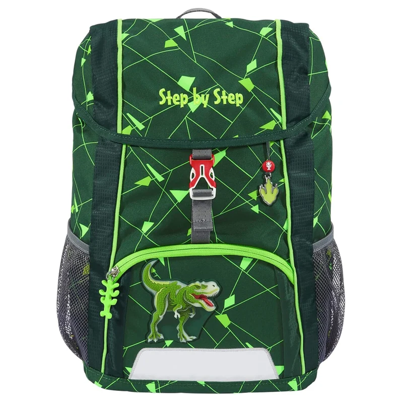 Step by Step Kid Shine Mochila - Set 3 tlg. - inklusiv Sitzkissen 26 cm (Dino Night Tyro)