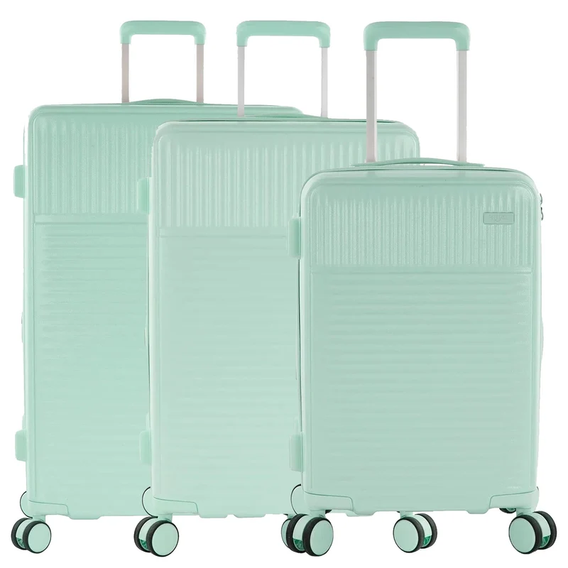 Heys Pastel - Set de trolley con 4 ruedas 3 piezas ampliable (mint)