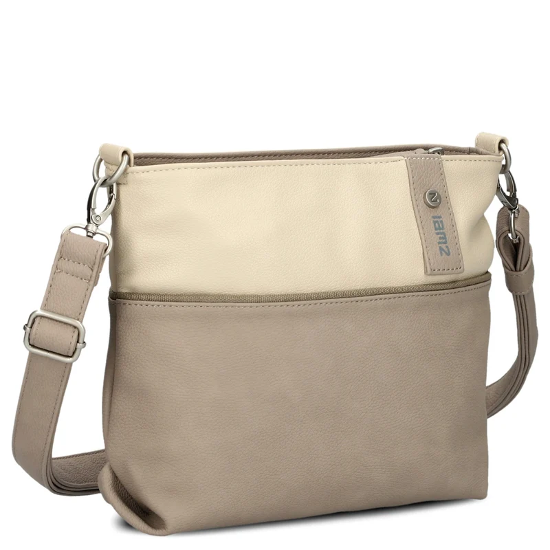 zwei Jana J8 - Bolso de hombro 27 cm (nubuk-cappuccino)